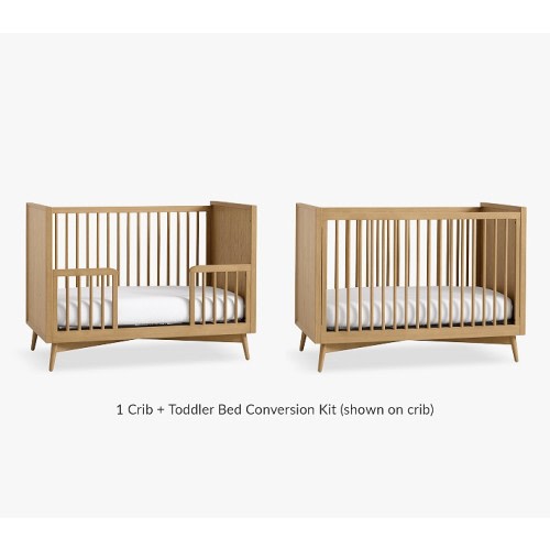 west elm x pbk Mid-Century Convertible Crib