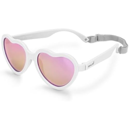 JAN & JUL Kids Polarized Heart Sunglasses, UV400, Flexible