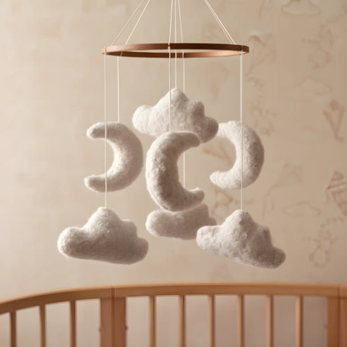 Marshmallow Sky - Baby Mobile