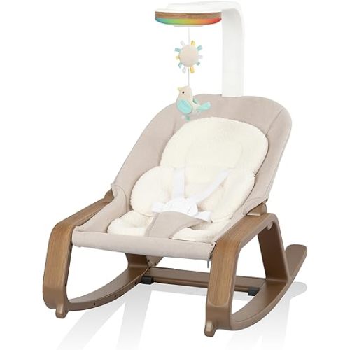 Evenflo Lyra 2-in-1 Infant to Toddler Rocker - Coastal Coffee