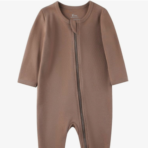 O2 BABY Baby Boys Girls Organic Cotton Zip-Front Sleeper Pajamas, Footed Sleep 'n Play