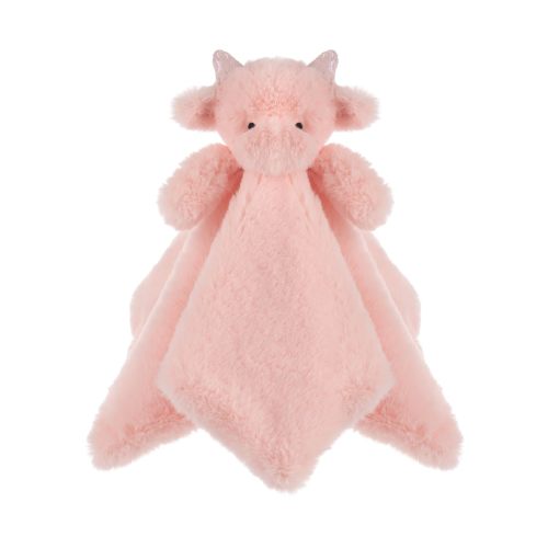 Apricot Lamb Pink Dragon Soft Loveys For Babies, Security Blanket For Baby Boy And Girl, 13.8 Inches For Infant And Toddlers