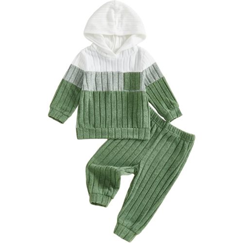 Infant Baby Boys Fall Outfit Pants Sets Long Sleeve 3 6 12 18 24 Months 2 3 T Toddler Boy Pullover Pants