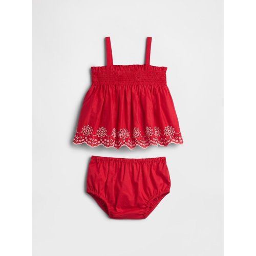 Baby Eyelet Two-Piece Outfit Set