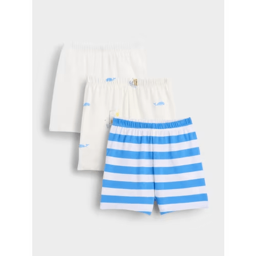 Baby First Favorites Organic Cotton Pull-On Shorts (3-Pack)