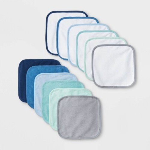Baby Boys' 12pk Washcloth Set - Cloud Island™ Blue
