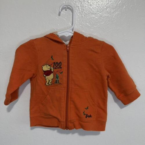 Orange Winnie the Pooh zip up hoodie #kids...
