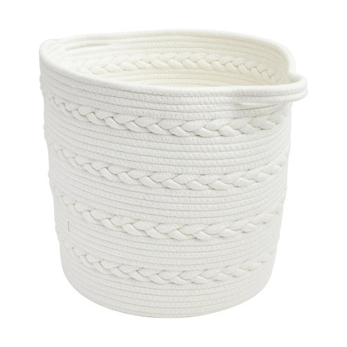 Round Braid Rope Basket - White - Kmart