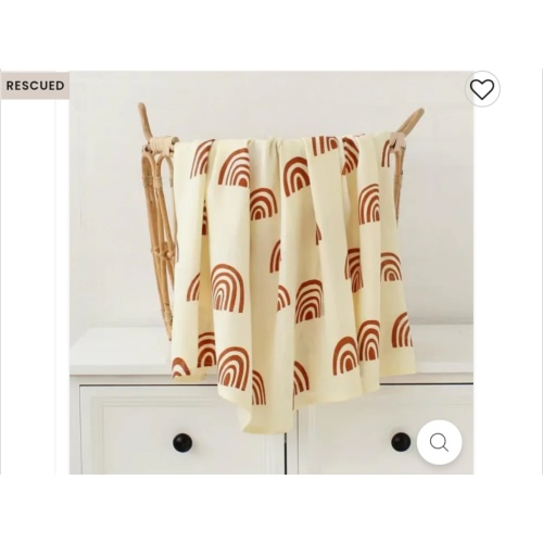 Bamboo Muslin Swaddle Blanket - Retro Rainbow – Manymoons