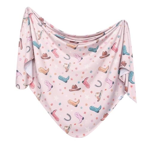 Copper Pearl Large Premium Knit Baby Swaddle Receiving Blanket Cheyenne