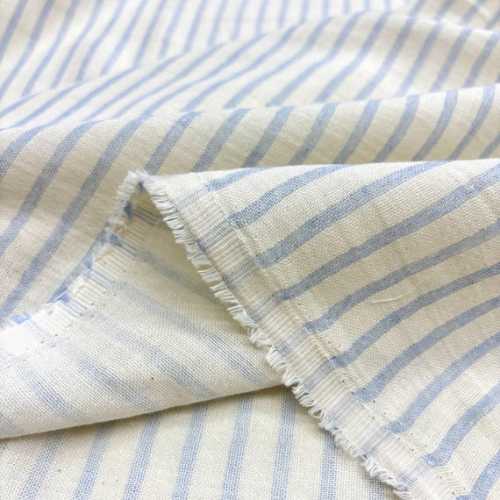 Blue Striped 100% Cotton Muslin Fabric Lightweight Breathable Apparel Sewing Natural Material 150cm Width - Etsy