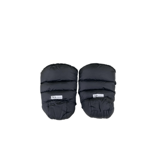 7 A.M. Enfant WarmMuffs, Black Plush