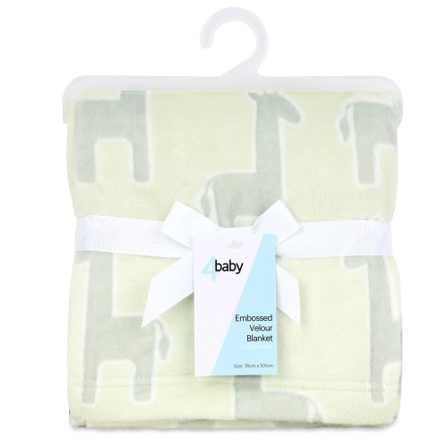 4Baby Burnout Blanket Giraffe Sage