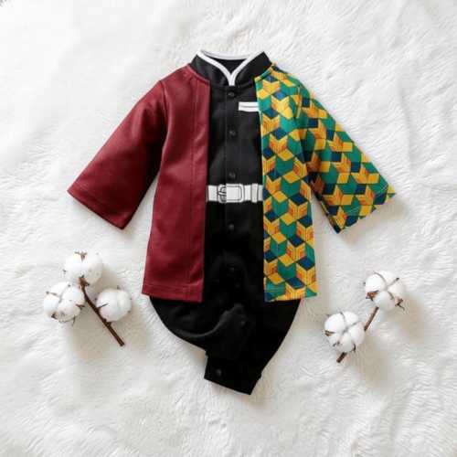 Anime baby Cotton Romper Outfit, Anime long sleeve rompers , Cotton Toddler costume for Anime Fans