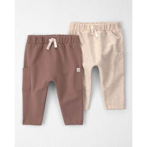Baby 2-Pack Organic Cotton French Terry Joggers - Little Planet | Carter's