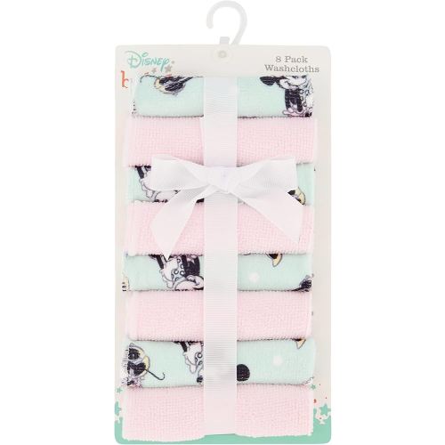 Cudlie Disney Baby Washcloths with Nursery Characters | 8 Pack of Kids Washcloths for Bath | Baby Shower Gifts and Baby Stuff for Newborns