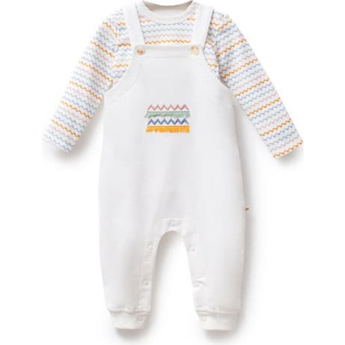 Zigzag Overalls Set, 3-6M