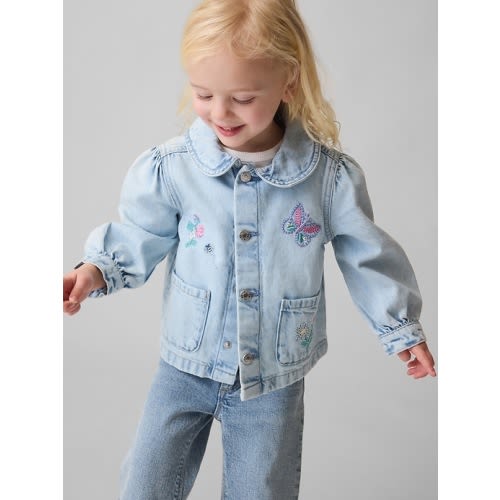 Baby & Toddler Denim Embroidered Chore Jacket