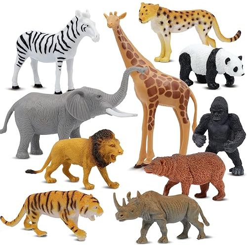 Safari Animal Figurines Set