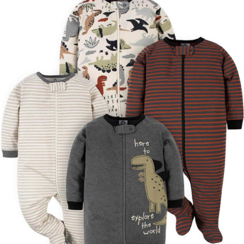 Gerber Baby Boys 4-Pack Sleep 'N Play Footie