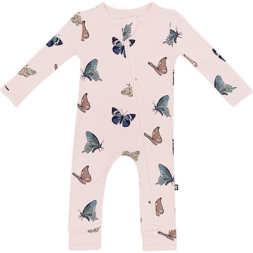 KYTE BABY Unisex Rayon Made From Bamboo Zippered Rompers 0-24 Months