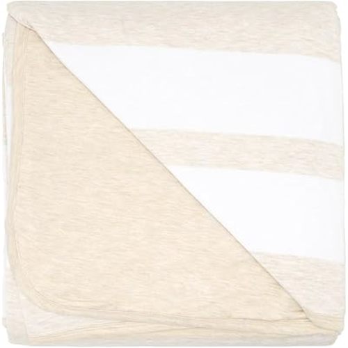 Little Sleepies Cloud Blanket, Soft Viscose from Bamboo Toddler & Baby Blanket for Boys & Girls, Lightweight, Perfect for Hot Sleepers, 65" x 85", Oversized (Oatmeal Heather)
