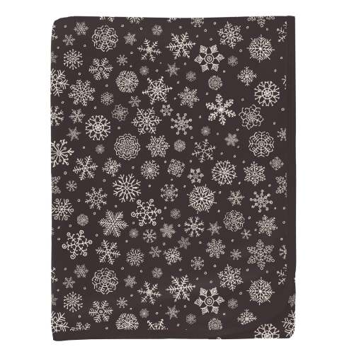 Print Swaddling Blanket in Chalkboard Snowflakes