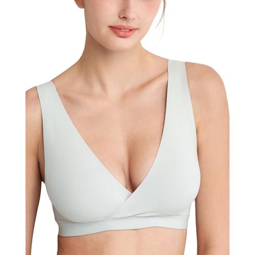 Mamaway Ultra Silky Crossover Nursing Maternity Wireless Bra, Smooth, Soft, Cooling