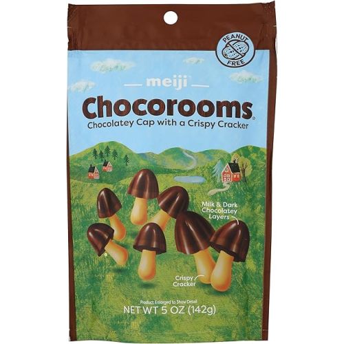 Meiji Chocorooms Crispy Cracker