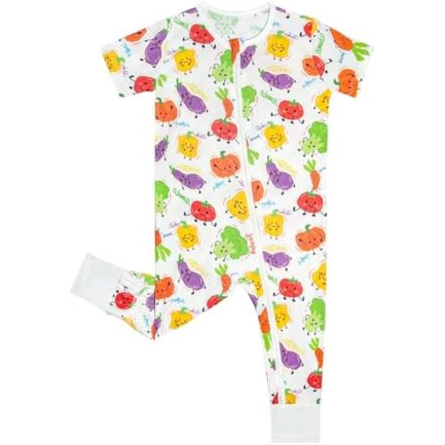 GUISBY Baby Footless Romper, Short Sleeve Zipper Pajamas for Baby Boys & Baby Girls Newborn-2T