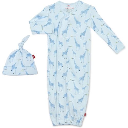 Magnetic Me Organic Cotton Newborn Sleeper Gown & Hat Set | Super Soft Organic Cotton Fabric Sleep Sack