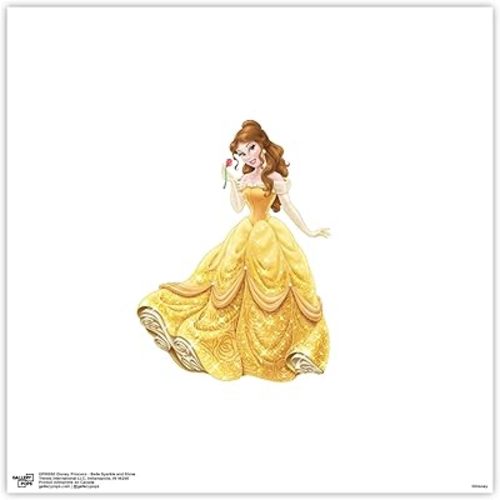 Trends International Gallery Pops Disney Princess - Belle Sparkle and Shine Wall Art Wall Poster, 12" x 12", Unframed Version