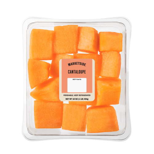 Marketside Fresh Cut Cantaloupe Chunks 16 oz Tray Juicy Sweet Fruit