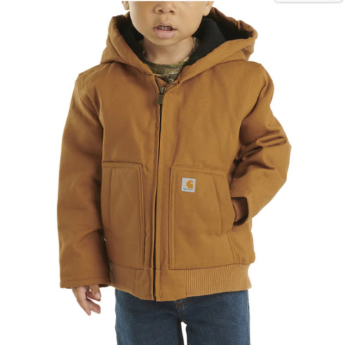 Boys' Hooded Insulated Active Jac (Baby/Toddler) | Full Stock Gear | Carhartt