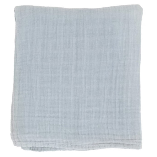 Organic Cotton Muslin Swaddle Blanket, White Sage - Little Unicorn | Maisonette
