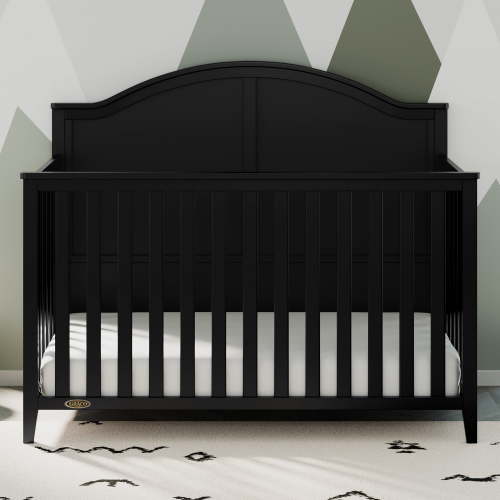 Graco Wilfred 5-in-1 Convertible Baby Crib, Black