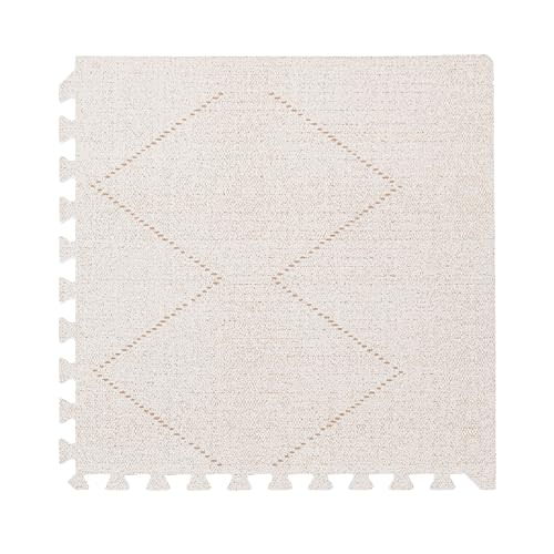 Toddlekind Haven Puzzle Playmat, 4x6 Non-Toxic Interlocking Foam Floor Mat | 4' X 6' Non-Toxic EVA Foam Tiles, Durable, Odorless, Wipe-Clean Playroom Floor Mat, Easy Assembly