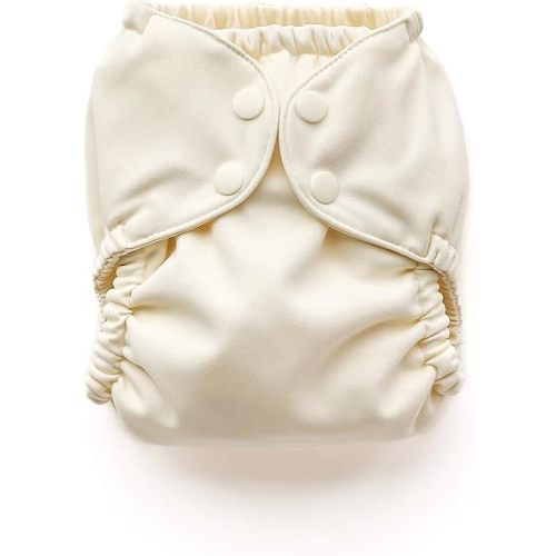 Esembly Cloth Diaper Cover, Parchment, Size 1 (7-17lbs)
