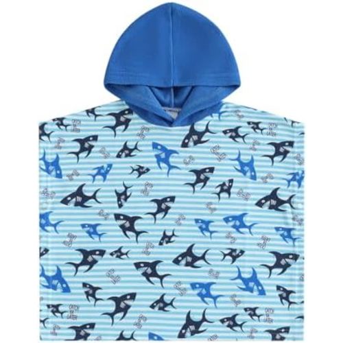 Baby Girls Boys Hooded Terry Beach Swimsuit Cover Up Toddler Baby Pool Bath Poncho Cloak Bathing Suit Cover-Up