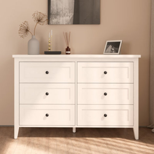 Latitude Run® Wilma 6 Drawer Double Dresser For Bedroom & Reviews | Wayfair