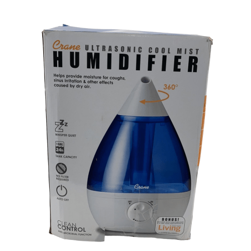 Crane Ultrasonic Cool Mist Humidifier, Blue
