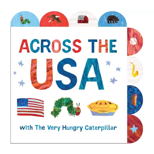Across the USA with the Very Hungry Caterpillar - by Eric Carle (Board Book)