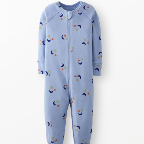 HannaSoft™ Stretch Sleeper “Sun, Moon, & Stars” | Hanna Andersson