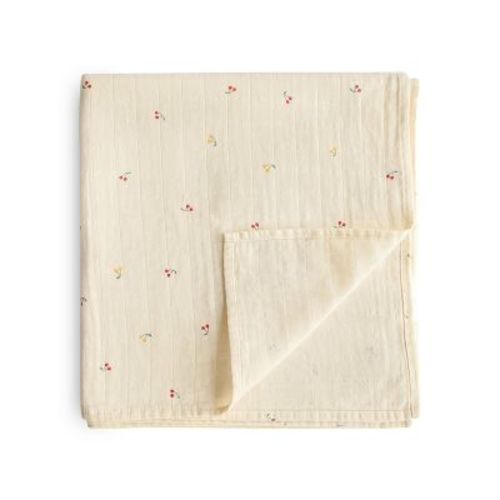 Mushie Organic Cotton Muslin Swaddle Blanket