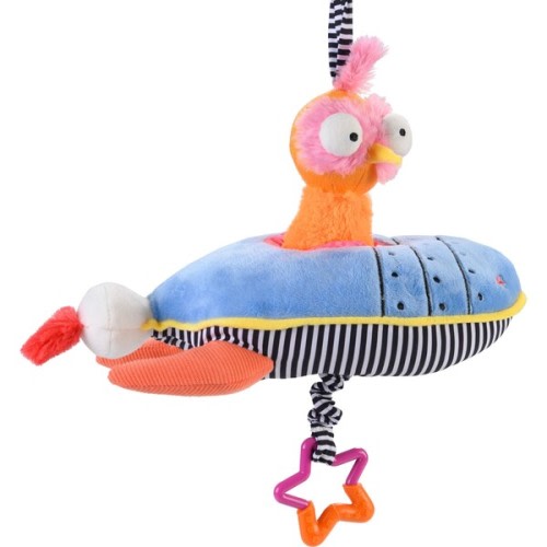 Ollie the Oddball Oddbird Rocket Ship Musical Pull Activity Toy - Inklings Baby | Maisonette