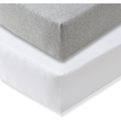 Burt's Bees Baby Organic Cotton Fitted Crib Sheet, Breathable Baby Bedding, Infant and Toddler Bed Sheet for Boys and Girls