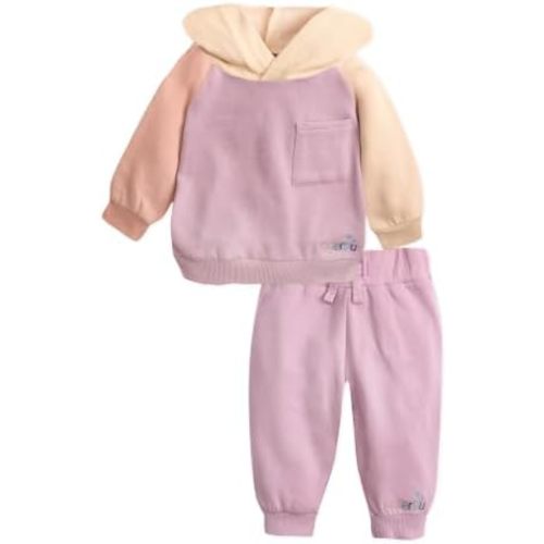 Butterblu Patch 2-piece Colorblock Hoodie and Jogger Set Organic Cotton