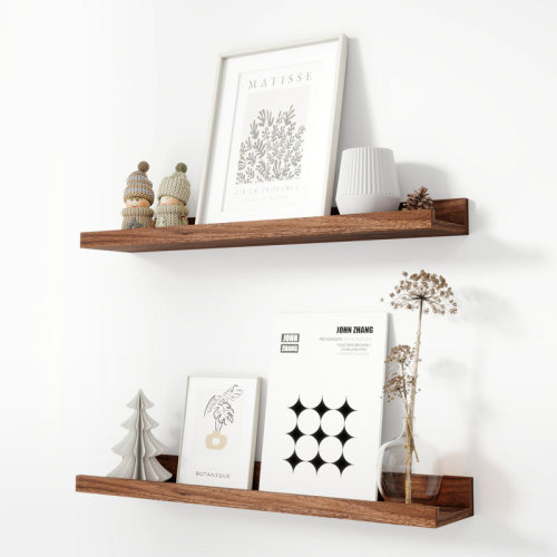 Millwood Pines Darlicia 2 Piece Picture Ledge Wall Mounted Shelf & Reviews | Wayfair