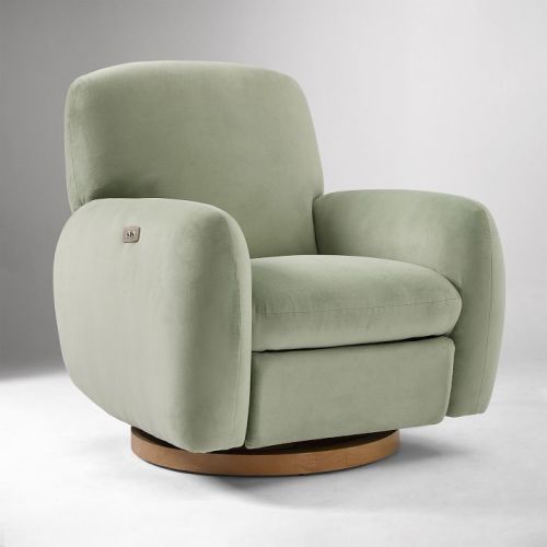Elora Recliner Power Eucalyptus Performance Velvet