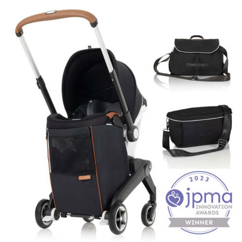 Shyft DualRide Infant Car Seat Stroller Combo with Carryall Storage &amp; Extended Canopy Bundle